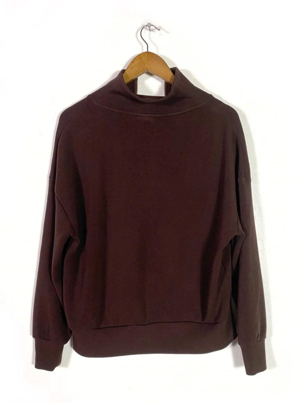 Varley Hawley Half Zip Sweatshirt Brown - Picture 4 of 7
